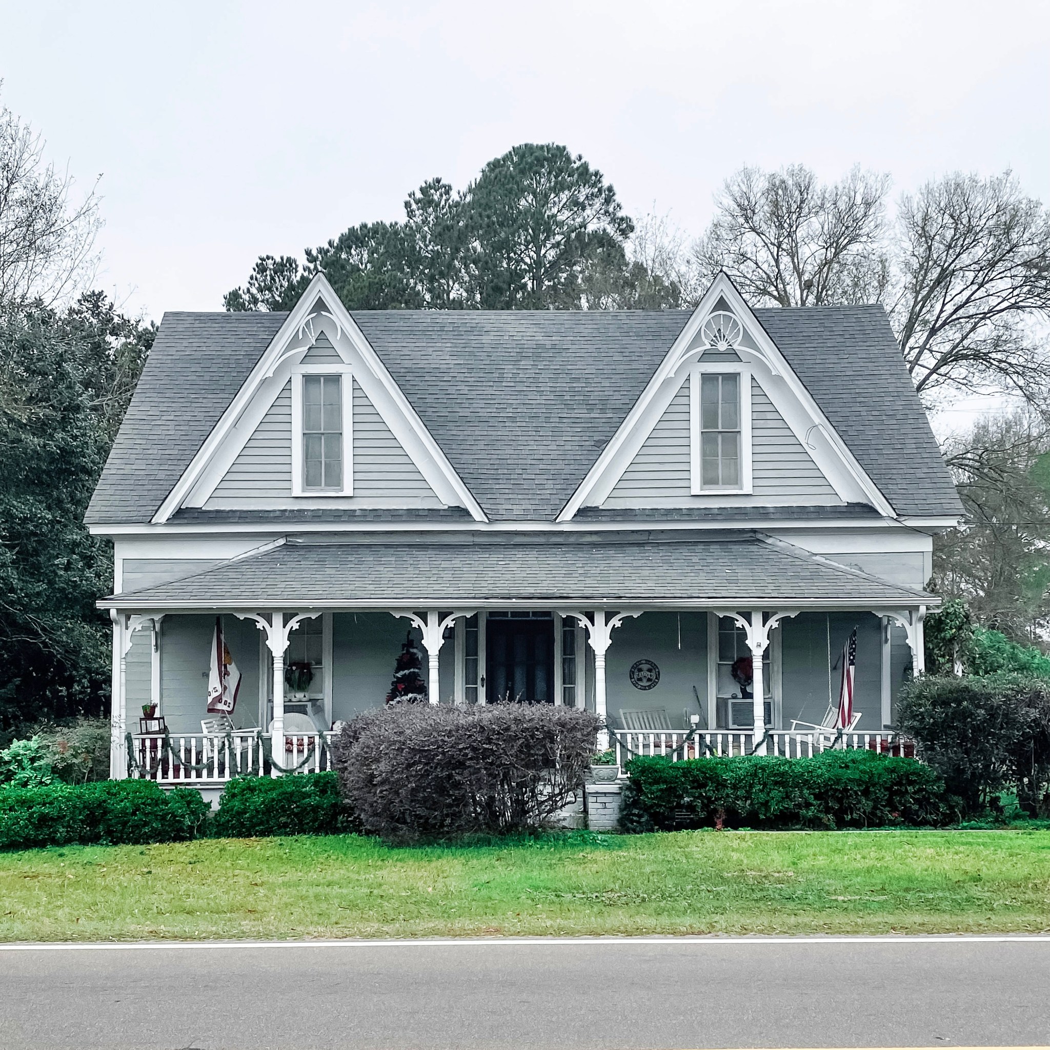 Gray Gothic House in Ellisville